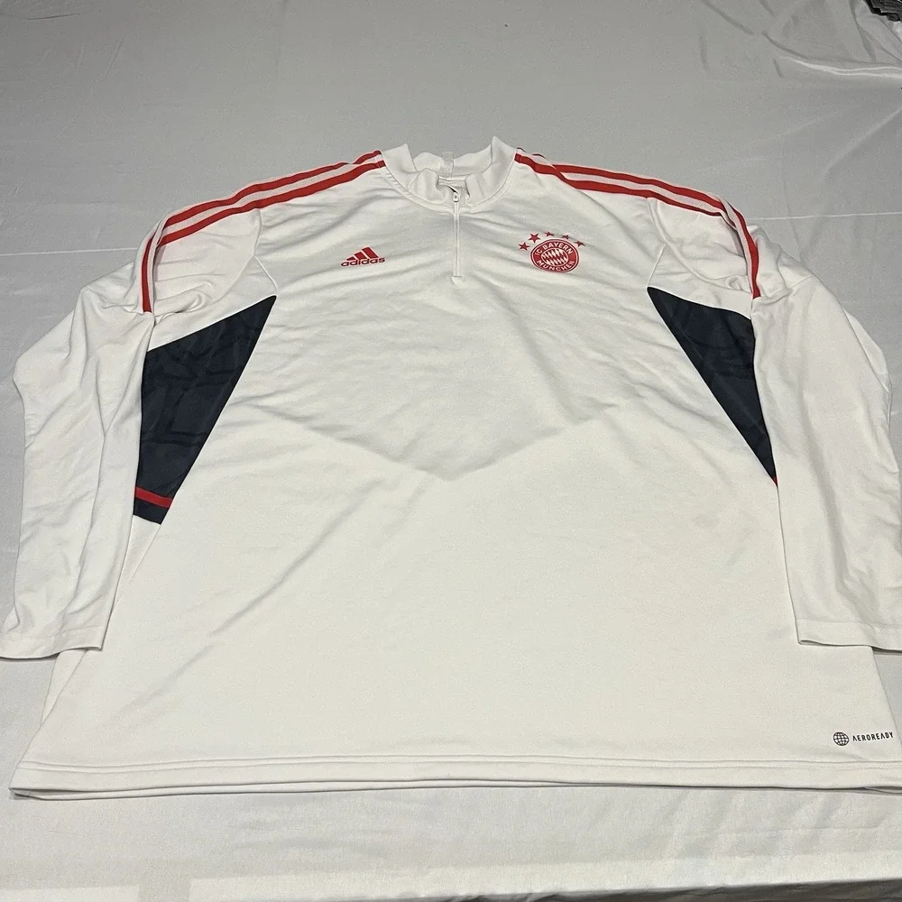 Adidas FC Bayern Munich Training Drill Top Pre-Match White MEN'S 3XL